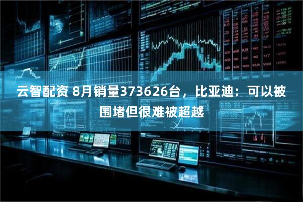 云智配资 8月销量373626台，比亚迪：可以被围堵但很难被超越